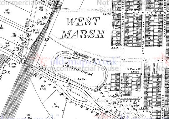 Grimsby - Boulevard : Map credit Old-Maps.co.uk historic maps